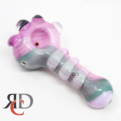 GLASS PIPE PINK TUBE WITH FAT RIM GP947 1CT